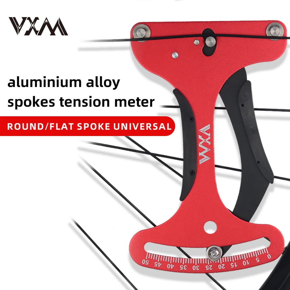

VXM Bicycle Wheel Spoke Tensiometer Meter Aluminium Alloy Rim Group Repair MTB Road Cycling Spokes Measure Checker Repair Tool