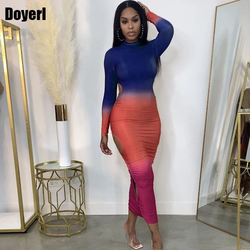 Dây Buộc Cắt Ra Bodycon Băng Đô Đầm Lưới Hoa Nữ Midi Căng Giãn Clubwear Gợi Cảm ĐẦM DỰ TIỆC Vỏ Vestidos Elegantes Para Mujer