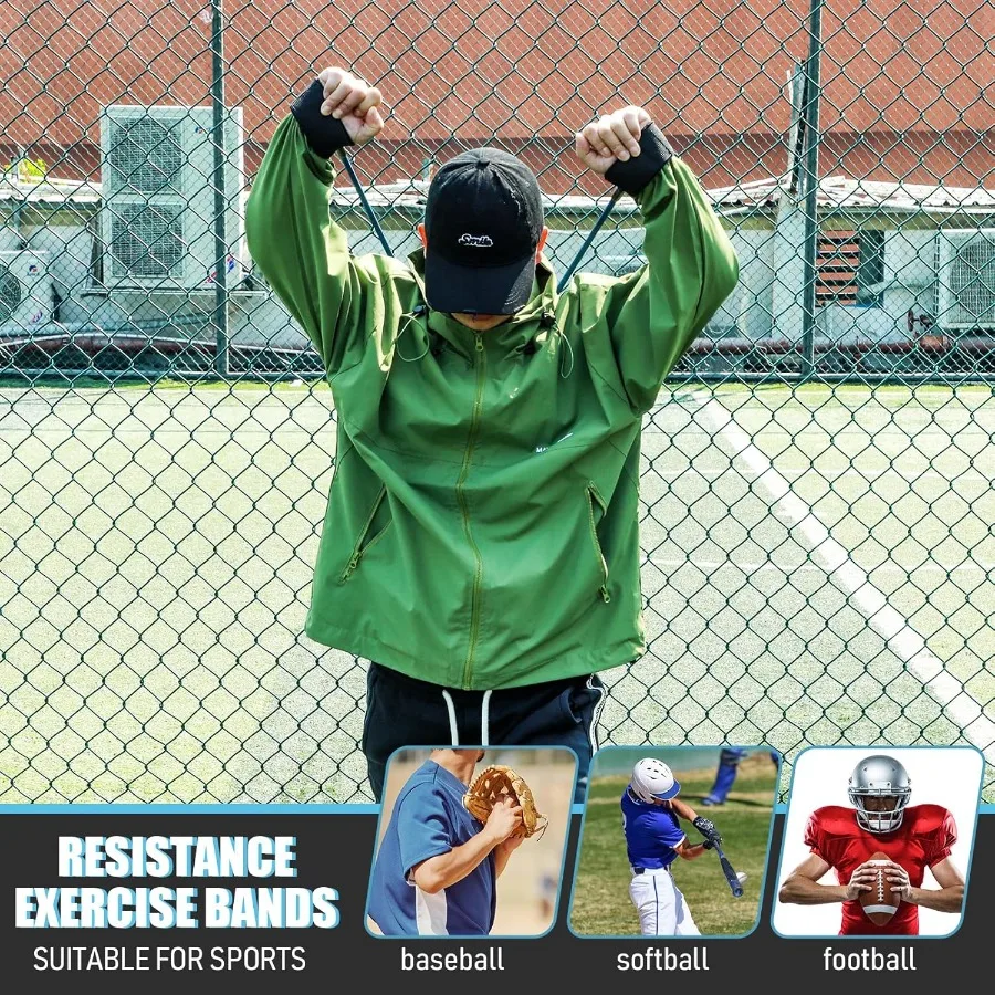 30lb honkbalbanden sportweerstand oefenbanden voor armkrachttraining en softbal honkbal pitching praktijk ideaal