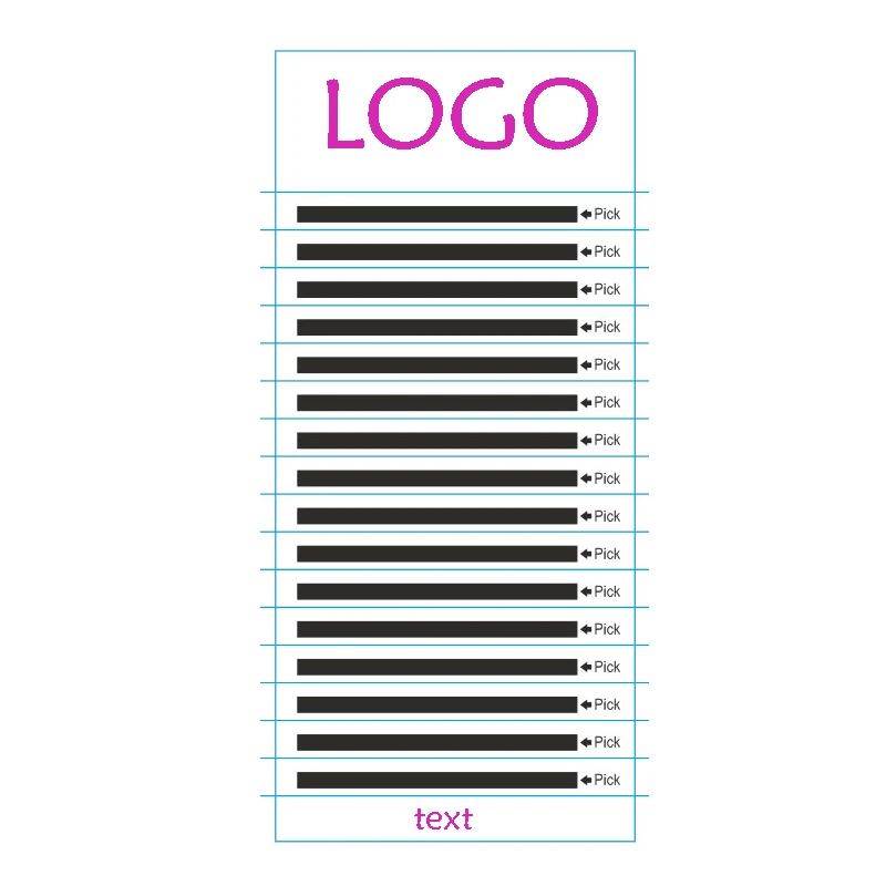 

Eyelash extension custom LOGO label OEM Private label