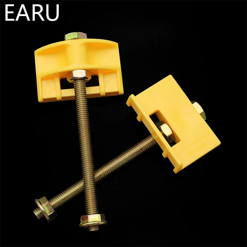 10Pcs/Pack Wall Tile Tool Tile Leveler Leveling System Sapcer Height Adjuster Locator Fine Thread Rising Tool Bolt Screw DIY