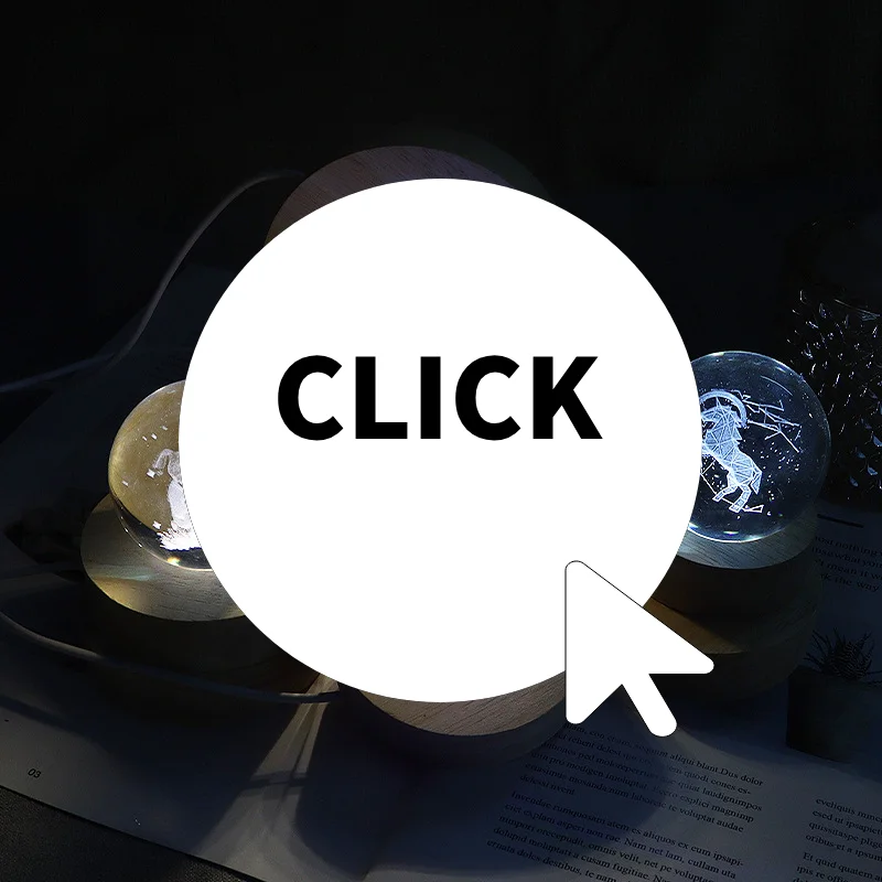 

Round Wood Light Base USB with switch LED Light Rotating Display Stand Lamp Base Home Decor