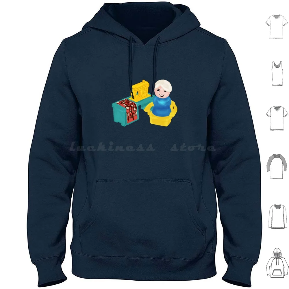 Little People Costura Moletom Com Capuz Algodão Manga Longa Fplp Little People Fisher Price Little People Round People Costurar