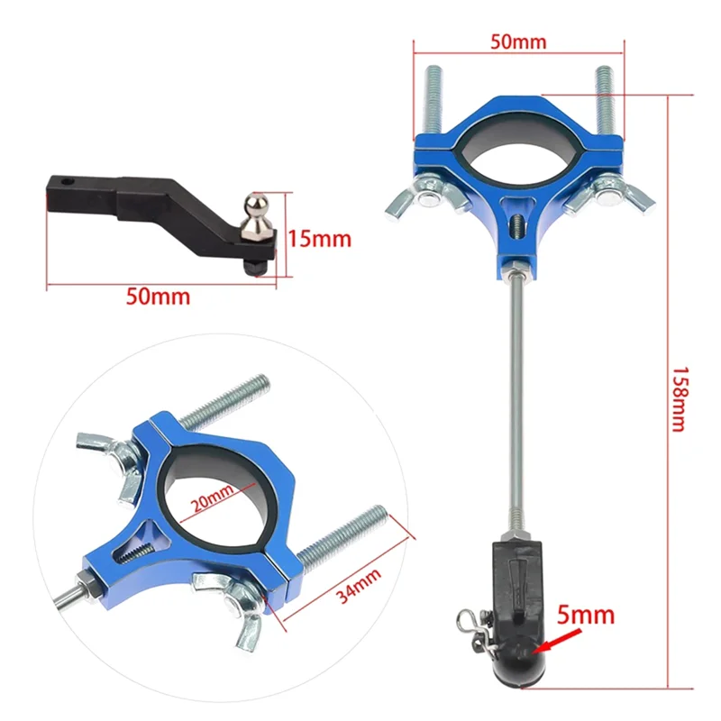 【مخزون محدود!】طقم ترقية نموذج سيارة RC خطاف سحب لتسلق سيارة تخييم لـ 1/12 لـ 1/10 لـ 1/8 لـ 1/7 لـ 1/5 MK07 H8H T4