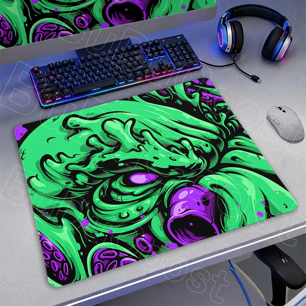 Small Company Laptops Office Carpet Anime Octopus Cool Keyboard Mice Mat Xs Computer Gaming Non-slip Mouse Pad Portable Washable