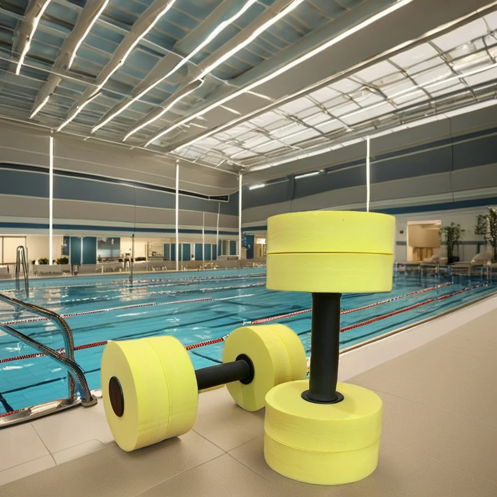 Picture 5: Portable Floating EVA Foam Water Dumbbells for Training