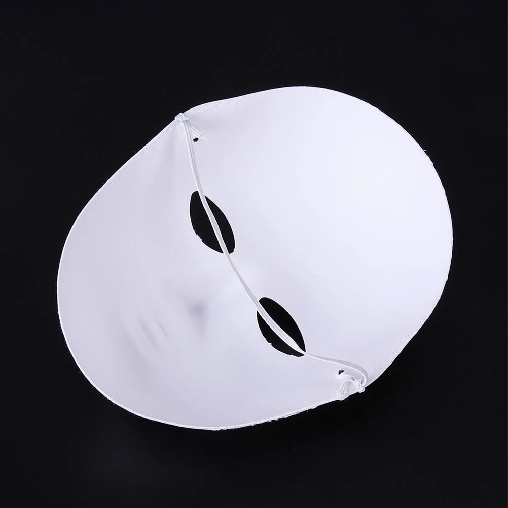 10pcs Paper Masks DIY Paintable Mask White Plain Mask Costume Mask Masquerade Party Props blank mask masquerade mask white