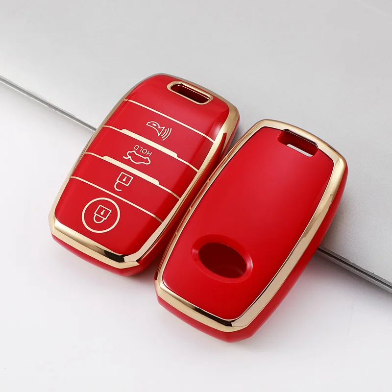 New TPU Car Key Case FOB Cover for Kia Ceed Rio Rio5 Sportage R K3 KX3 K4 K5 Sorento Cerato Optima 2015 2016 2017 Keychain