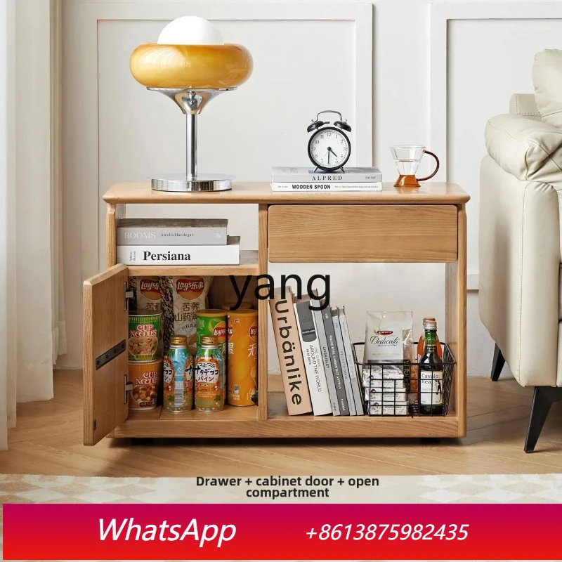 LMM Holz-Aufbewahrungsschrank unter dem Tisch, mobiler Aufbewahrungsschrank, Sofa-Beistellschrank