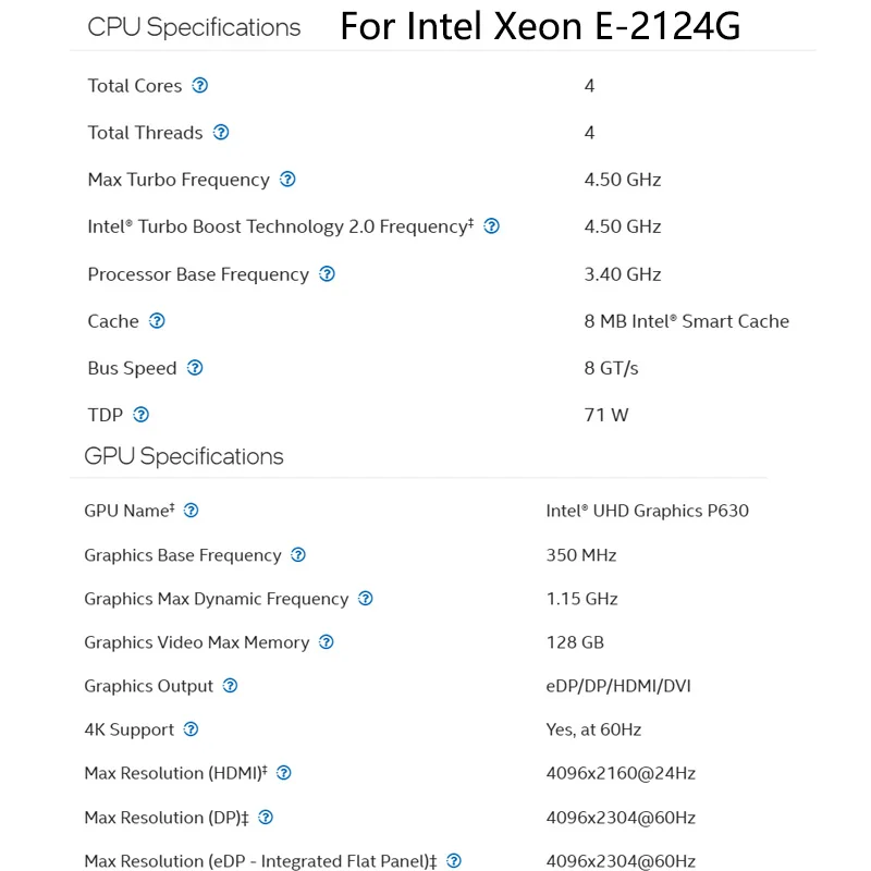 JGINYUE H311M-HD اللوحة الأم 8th Xeon E-2124G 8GB 2666MHz CL19 kit مع iGPU DDR4 ARGB الإصدار الأساسي TDP71W 4C4T L3cache 8MB