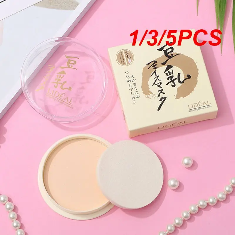 

1/3/5PCS Face Powder Mineral Foundations Oil-control Brighten Concealer Matte Setting Powder Waterproof Whitening Pressed Powder