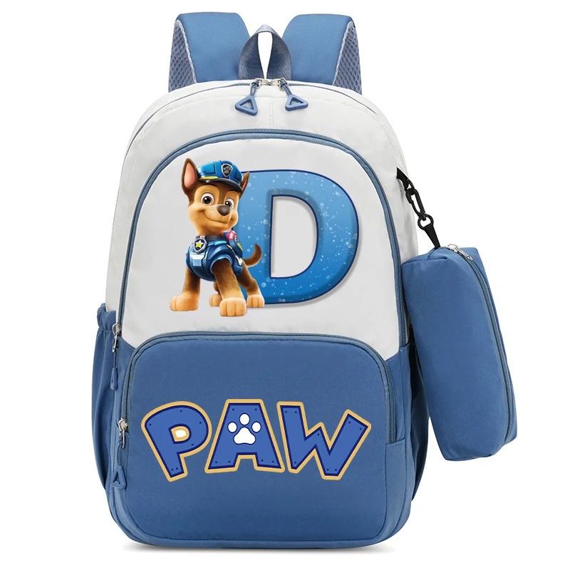 귀여운 PAW 순찰 나일론 방수 배낭 연필 가방 만화 편지 A-Z 학생 Schoolbag 도서 편지지 보관 가방 선물