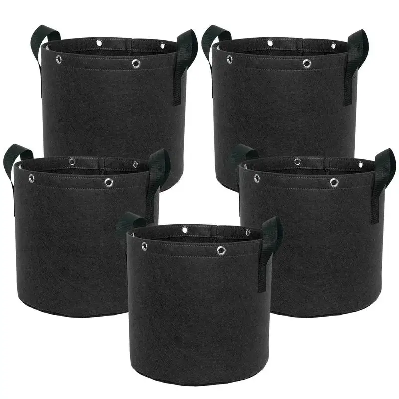 

Garden Planting Bags 5 Pieces Breathable Tomato Grow Bags Growing Bags Non-Woven Plant Container Plant Grow Bags for Potatoes