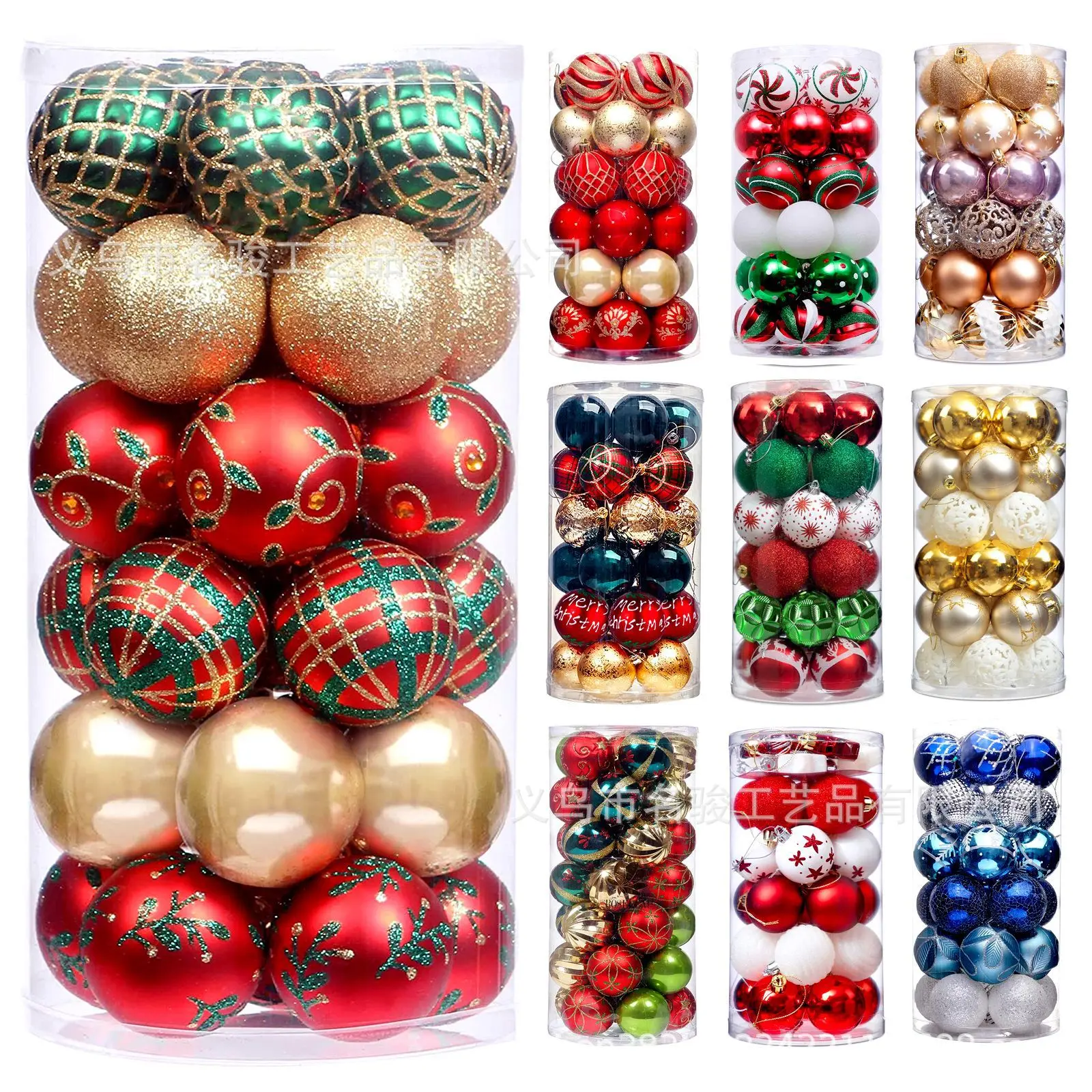 

1box Christmas Balls Christmas Tree Ornaments Ball Xmas Hanging Tree Pendants Home Party Decor New Year Gift Noel Navidad