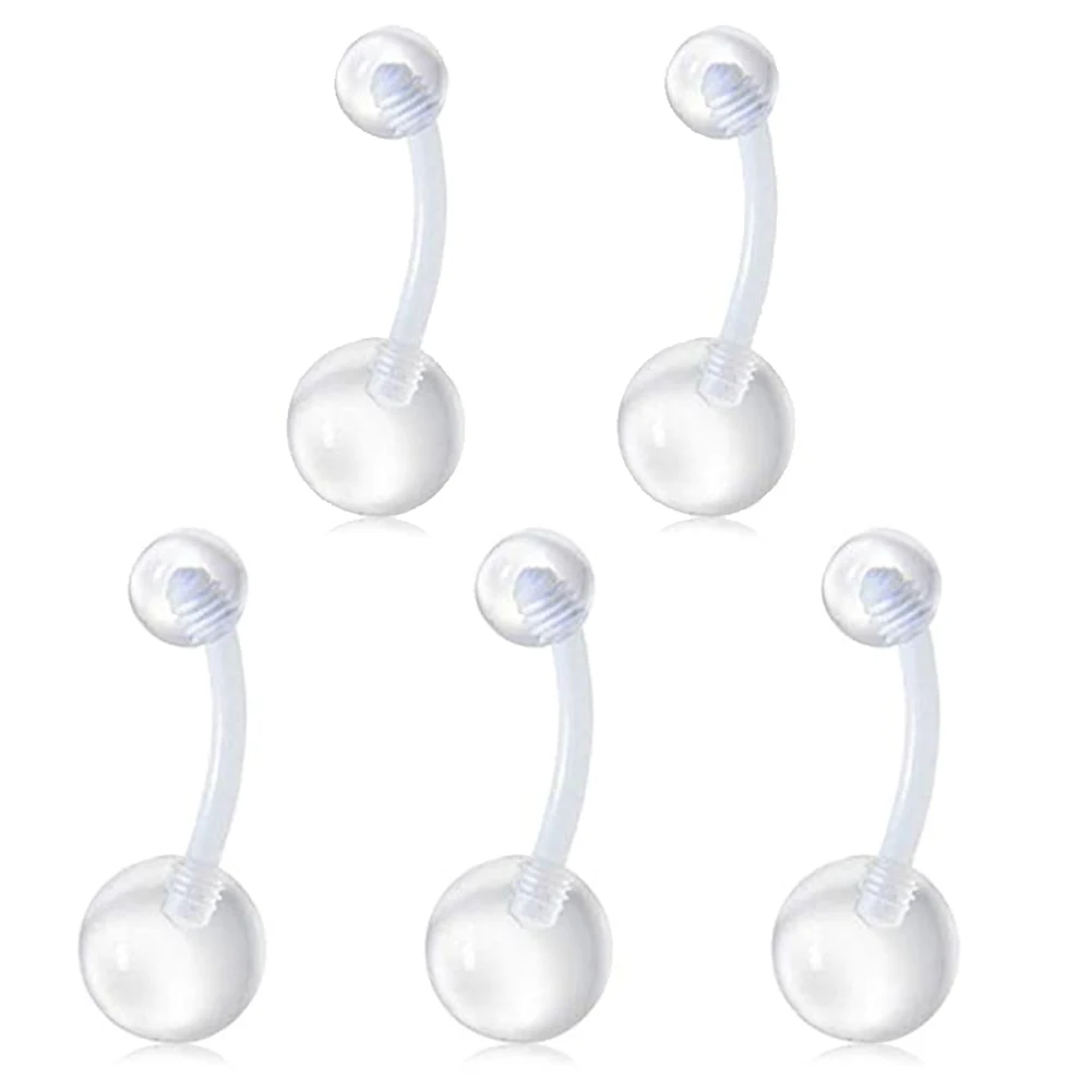 Clear Nose Ring Bioflex Stud Retainer