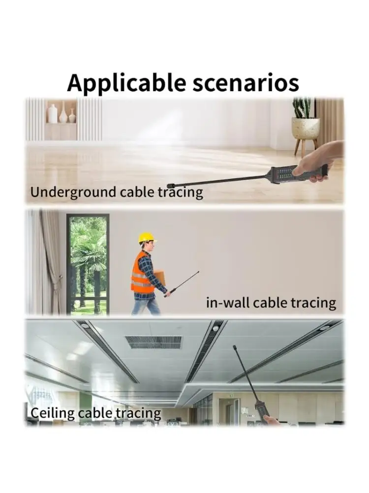  Multifunction Advanced Cable Detector Line Finder With 3.7V Batteries For Finding Concealed Wire In Wall And Underground