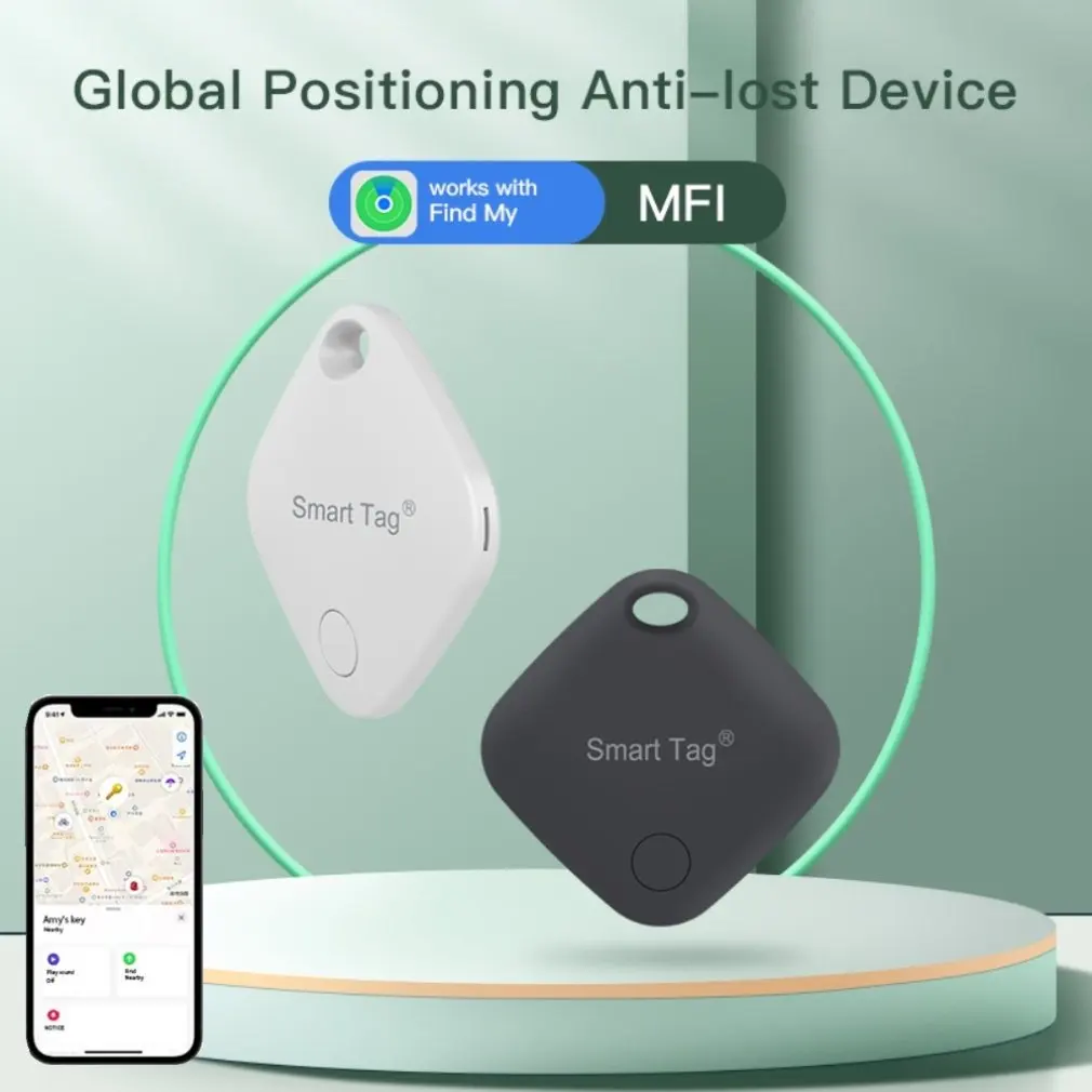 2024 New Smart Mini Tracking Device Bluetooth GPS For Apple Find My Key Tag Child Finder Pet Car Lost Tracker IOS System