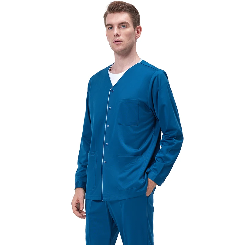 Antistatico™Giacca Scrub setosa Warm Up uniforme medica giacche chirurgiche per donna uomo abbigliamento da lavoro ospedaliero abiti da infermiere medico L3