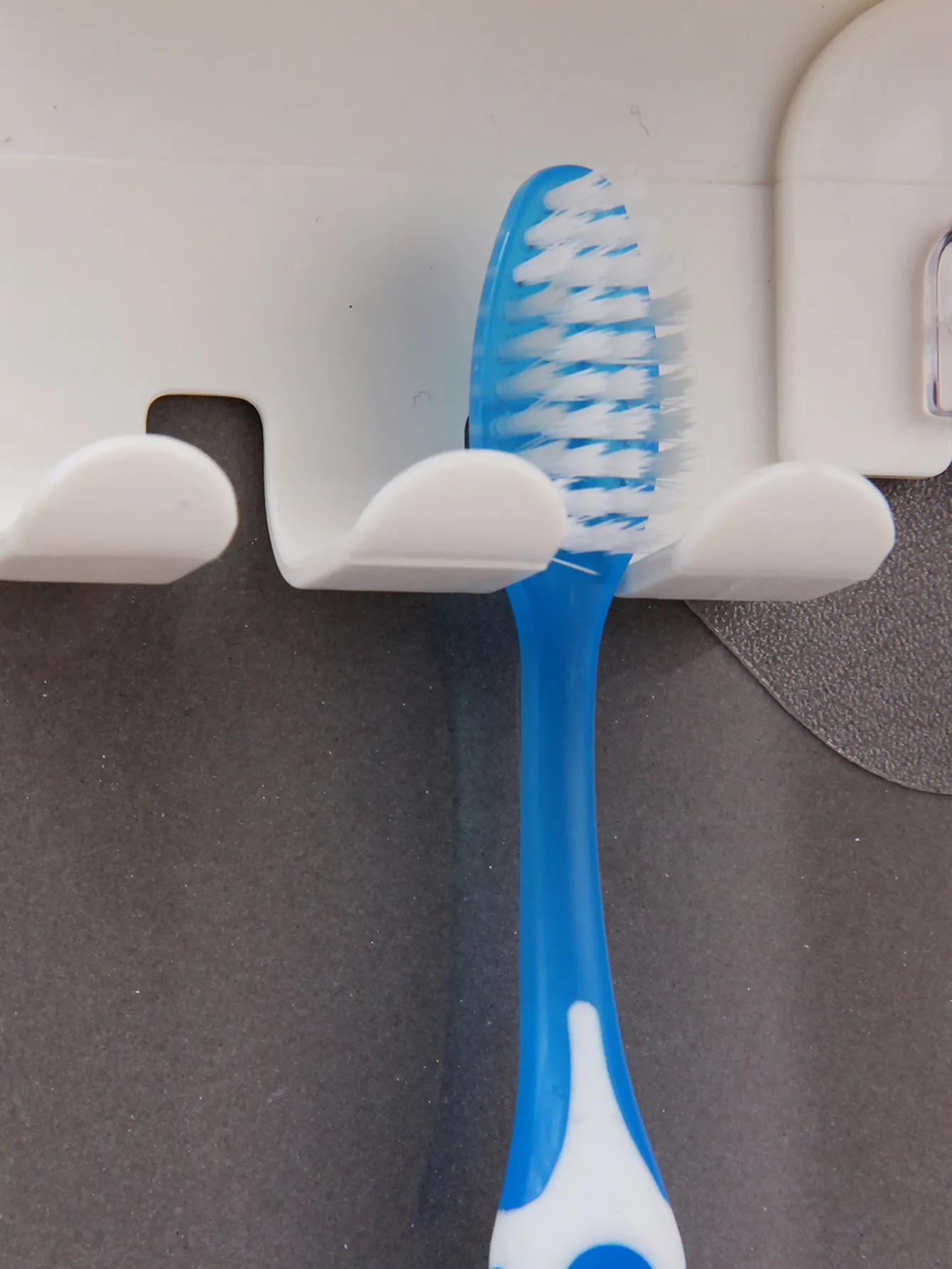 4 Slots Wall Mount Toothbrush Holder Self Adhesive Toothbrush Storage Organizer for Shower Toothpaste & Toothbrush Hanger