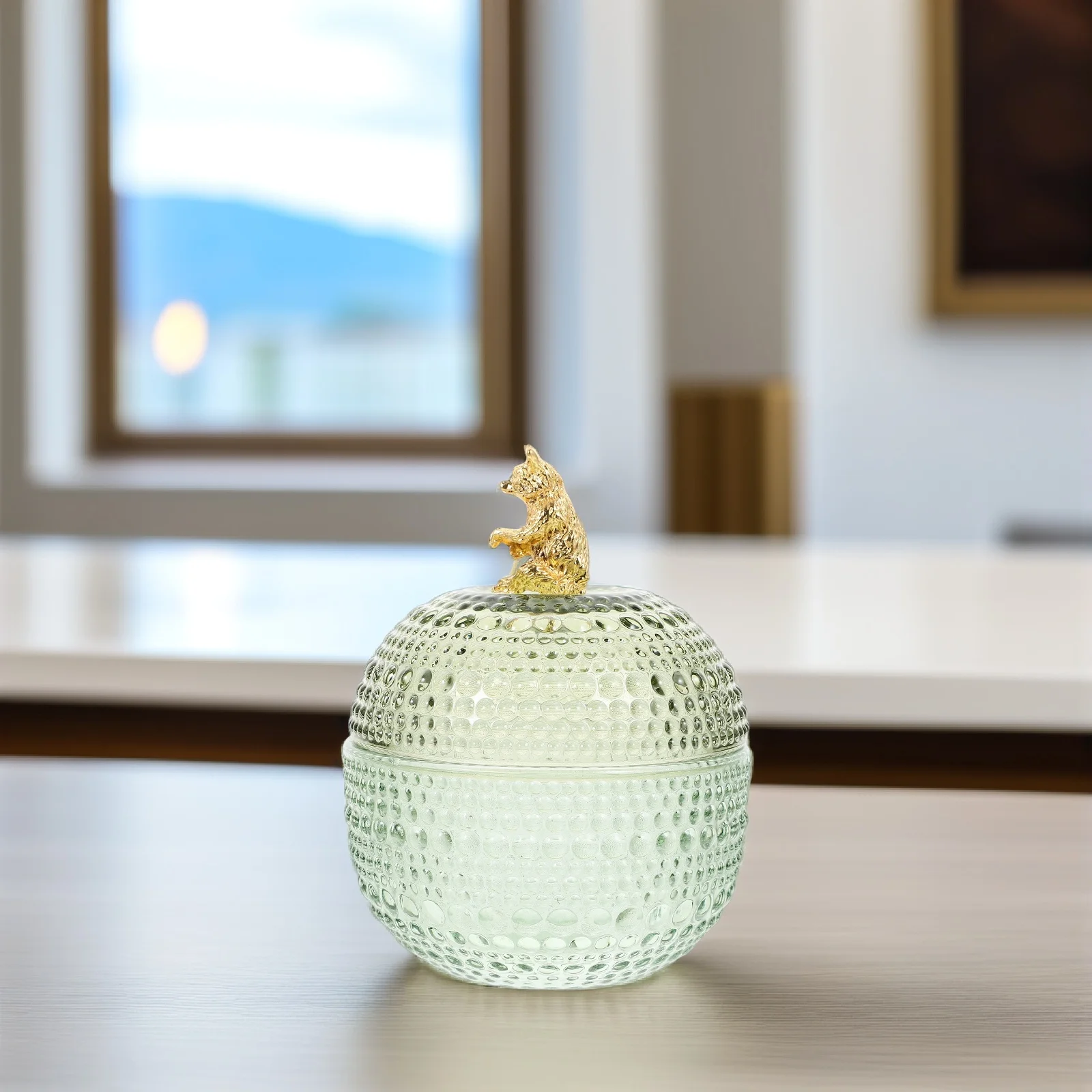 

Glass Jewelry Storage Jar Sealed Lid Clear Glass Container Jewelry Holder Decorative Candy Snack Storage Jar