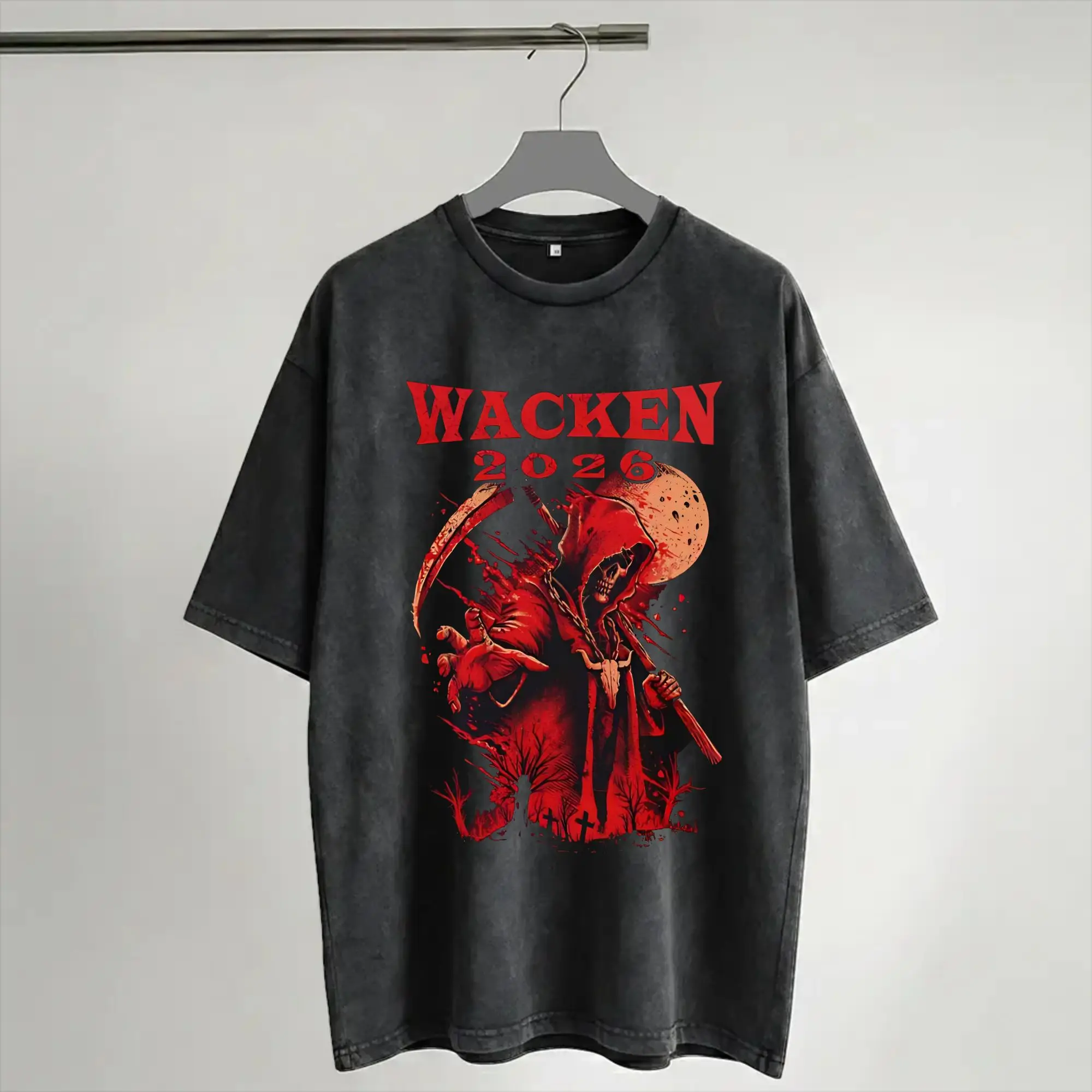 2026 German Open Air rock Festival  Washed T Shirt Streetwear Hip Hop Novelty T-Shirts  Tee Shirt Men Women Cotton Oversize