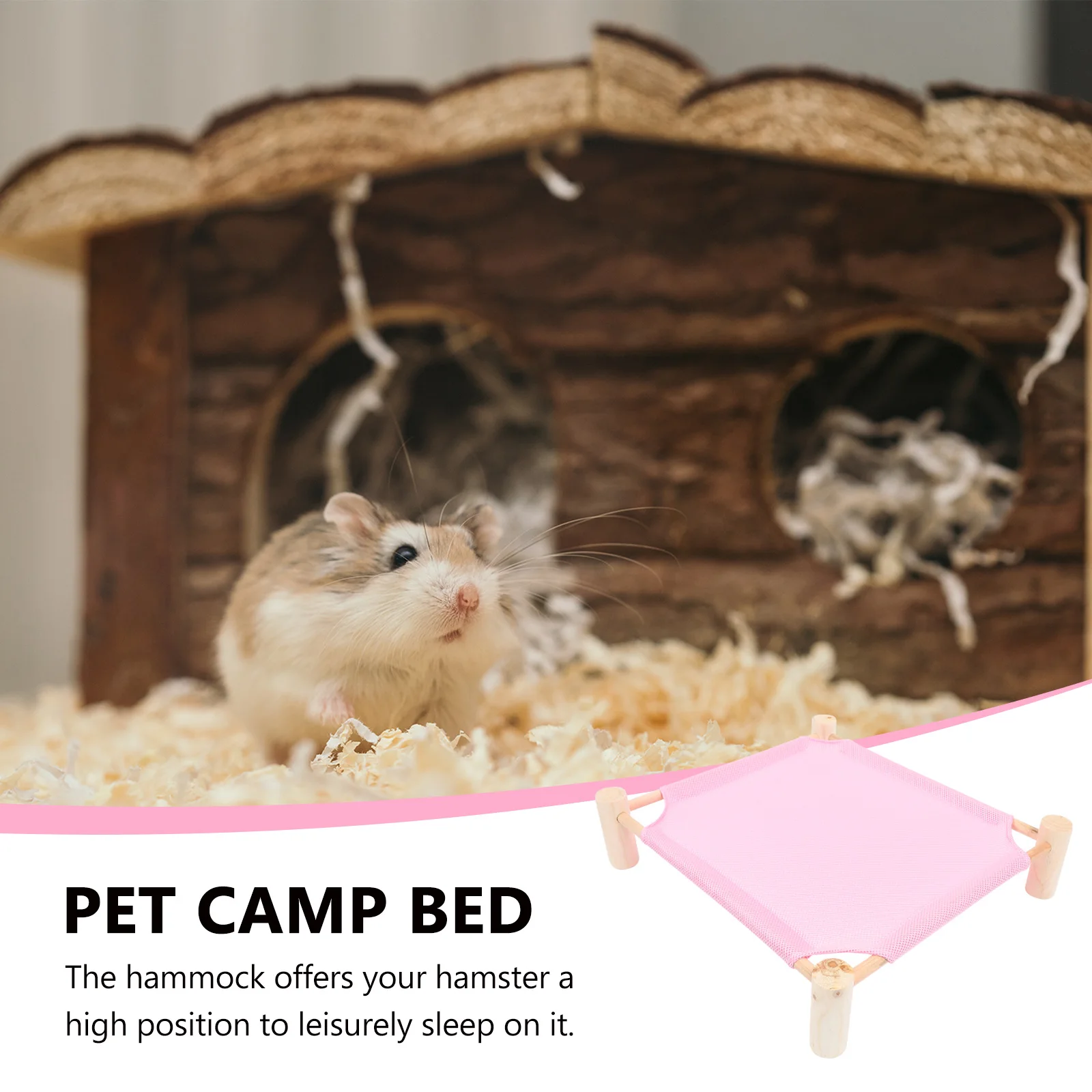 

Mesh Camp Bed Foldable Elevated Straps Puppy Pet Hamster Home Hammock Breathing Design Moistureproof Nest Supplies