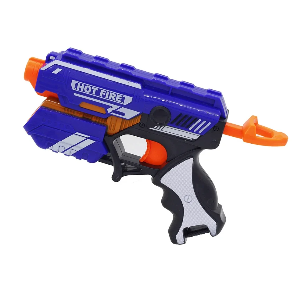Kits de pistolet jouet en plastique à balles souples manuelles pour enfants, pour fléchettes Nerf, pistolet à longue portée, jouet pour enfants, cadeau de noël
