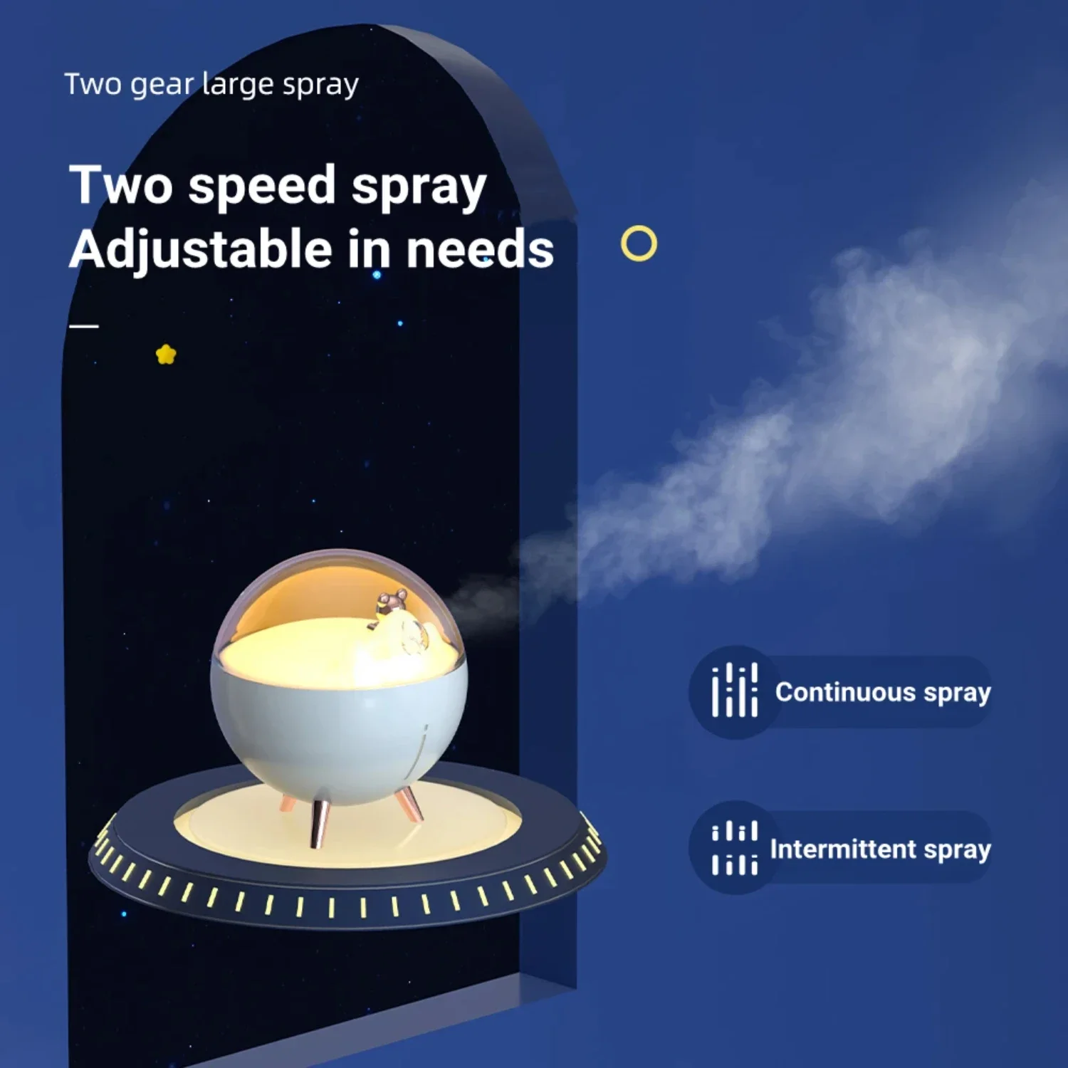 0ml Ultrasonic Air Humidifier with Quiet and Modern Design, LED Lamp, and 260ml Capacity - Perfect for Bedroom, Office, and Home