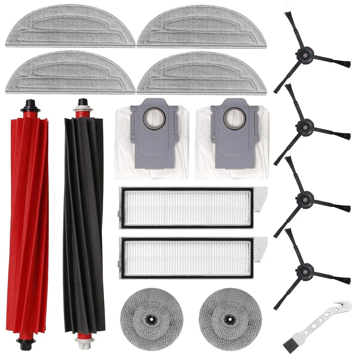 Top-rFor Roborock S8 Maxv Ultra Vacuüm Robot Onderdelen Belangrijkste Zijborstel Hepa Filter Mop Doek Stofzakken