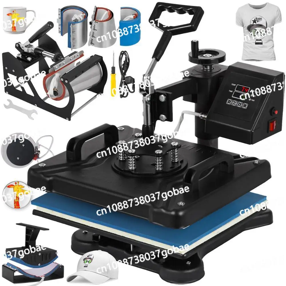 

8-In-1 desktop numerical control heat transfer machine T-shirt hat mug multi-purpose puzzle heat transfer machine
