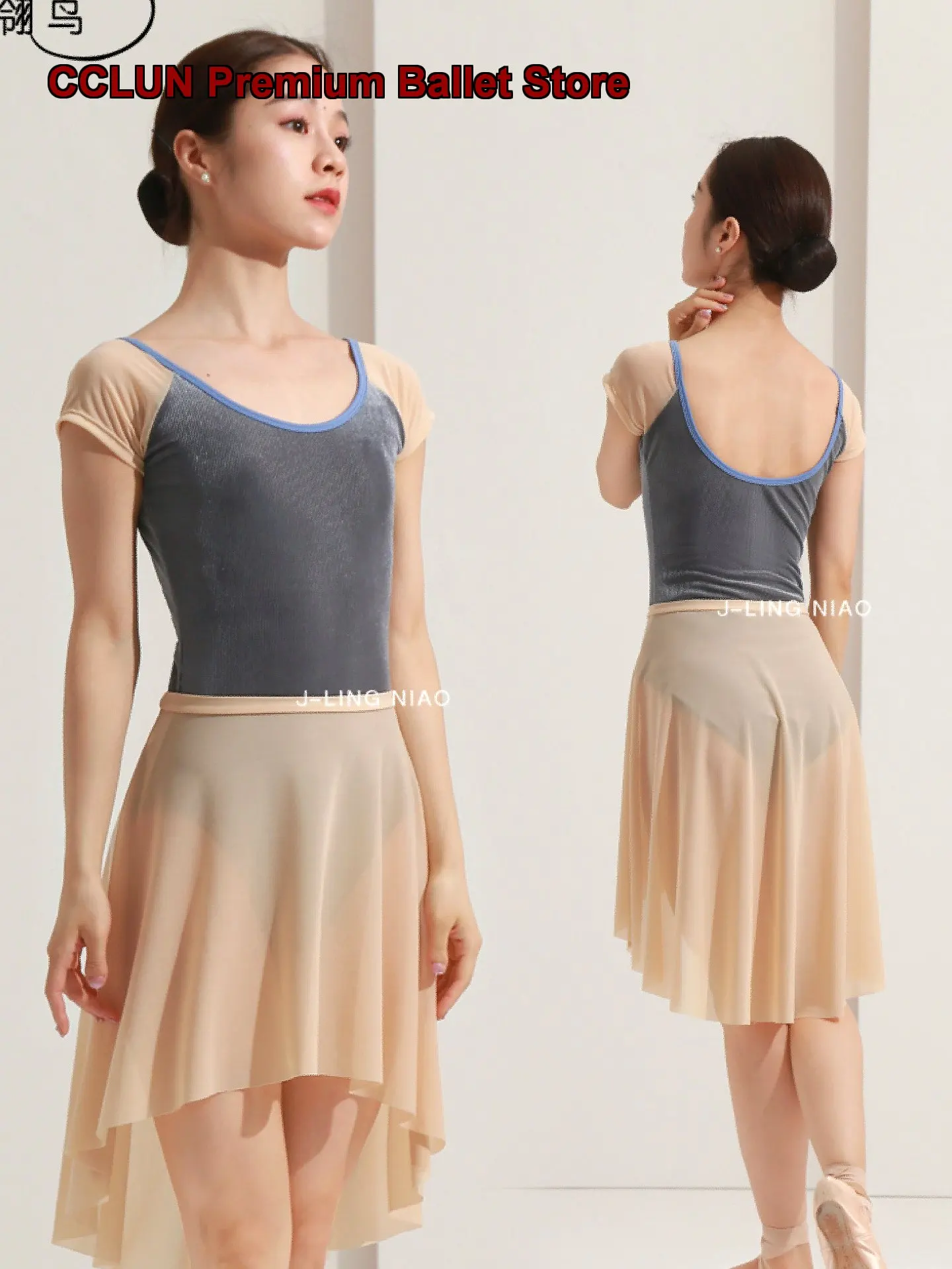 Women's Short Sleeve Practice Leotard Ballet Leotard Air Yoga One-Piece Dress Unitard Short Sleeves