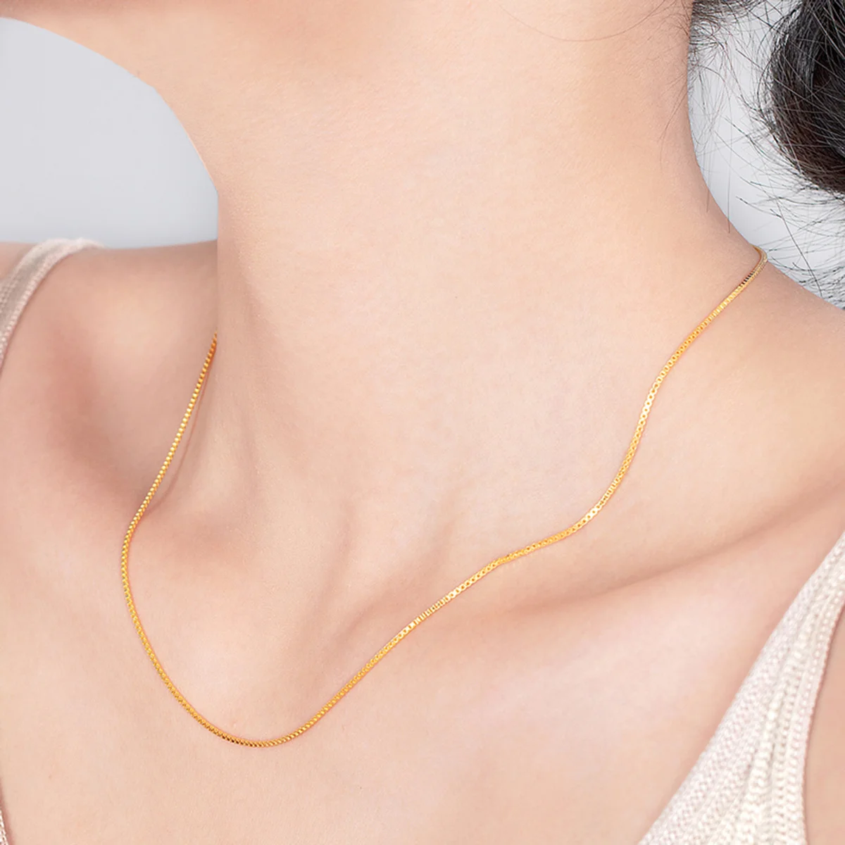 6Pcs Golden Metal Necklace Women Jewelry Durable Not Easy to Oxidize Fade Match Most Outfits Women Necklace Jewelry Making Chain