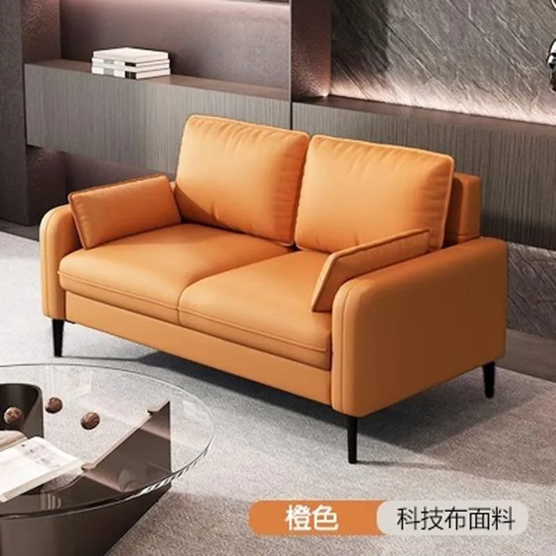 Light luxury living room small bedroom apartment rental clothing store reception lounge double three person fabric sofa