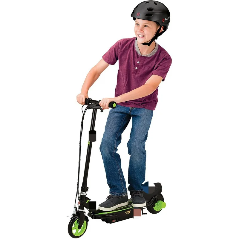 AQRazor Power Core E90 Electric Scooter with hub Motor,Push-Button Throttle,for Kids 8