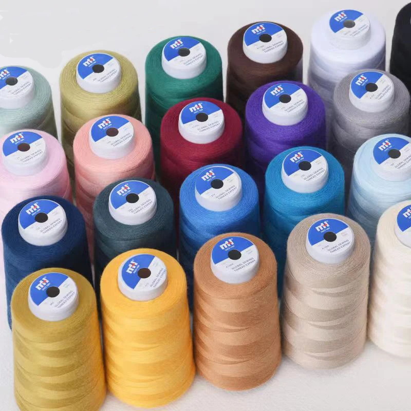 Polyester Yarn Sewing Threads, Colorful, Dry, Washable, 3000Y, Hand Embroidery, Durable, Home Sew Accessories, Edge Lock