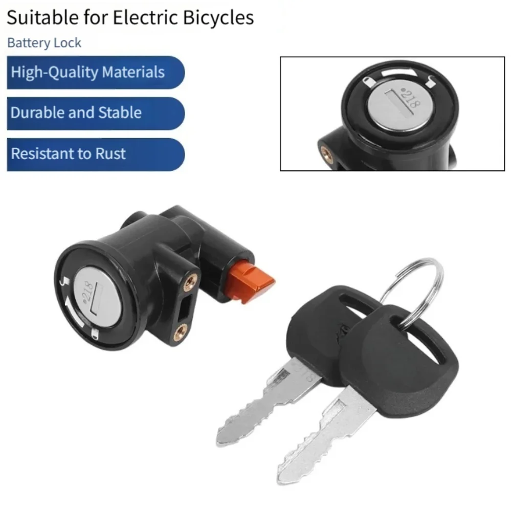 For C20 Electric Bike Battery Lock Compatible with Standard Folding Scooter Tail Rack Dimensions and Mounting Holes