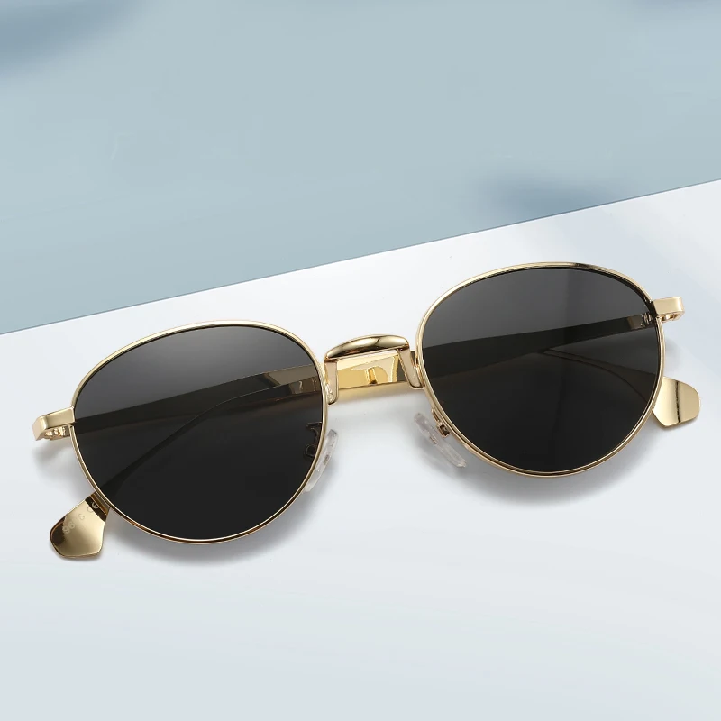 Schutzbrille Trendy Punk Kleine Rahmen Oval Sonnenbrille Frauen 2026 Luxus Marke Metall Rahmen Sonnenbrille Für Damen Shades