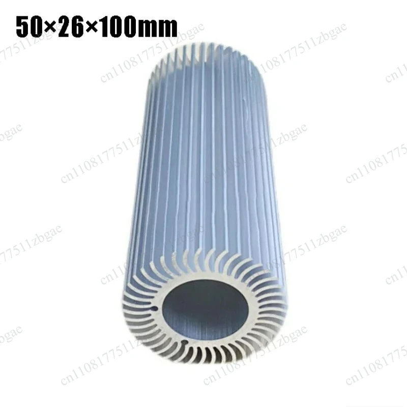 Round Aluminum Alloy LED Heatsink 50×26×100mm, High‑Power Heat Dissipation Accessory for LED Ceiling Light Fixtures