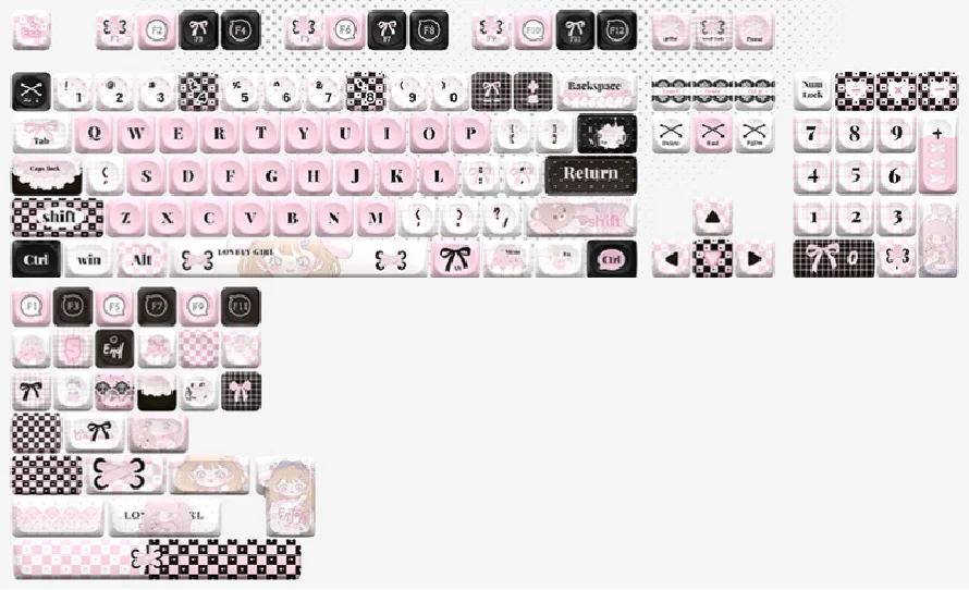 

Колпачки для клавиш MOA на японскую кругу, колпачки для клавиш PBT Dye-Sub с подкладкой, набор эстетических колпачков для клавиатуры 65% 75%