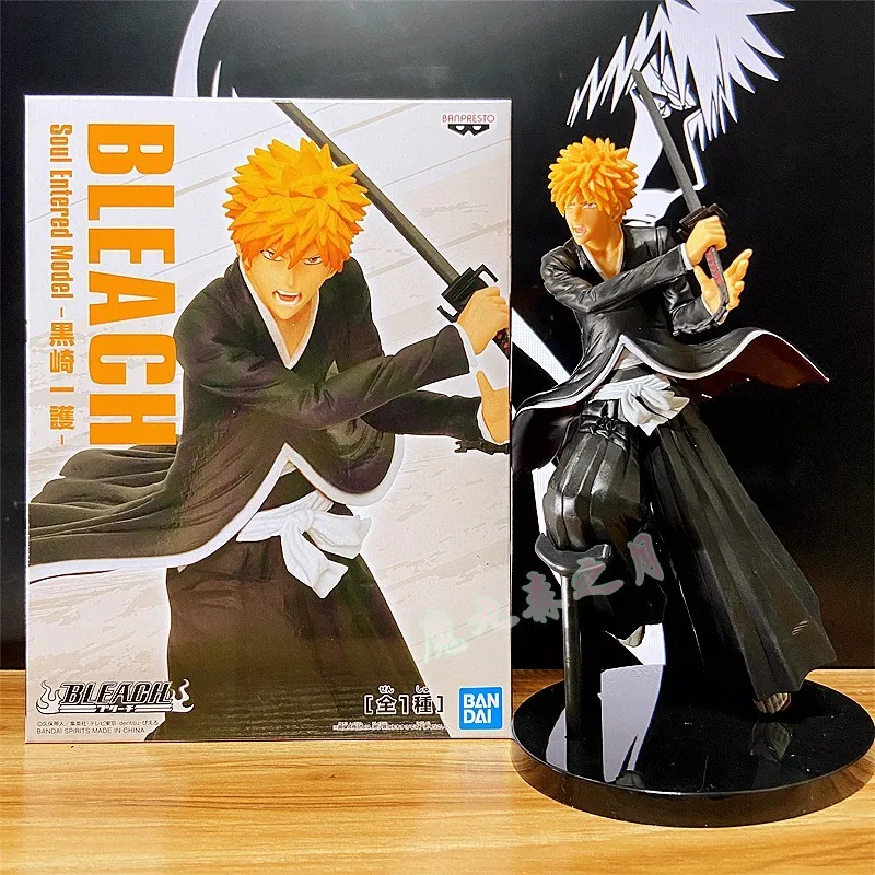 BANPRESTO Anime BLEACH Unohana Retsu Kurosaki Ichigo Christmas Gifts or Collection Genuine Action Figure Model Toys in Shelf