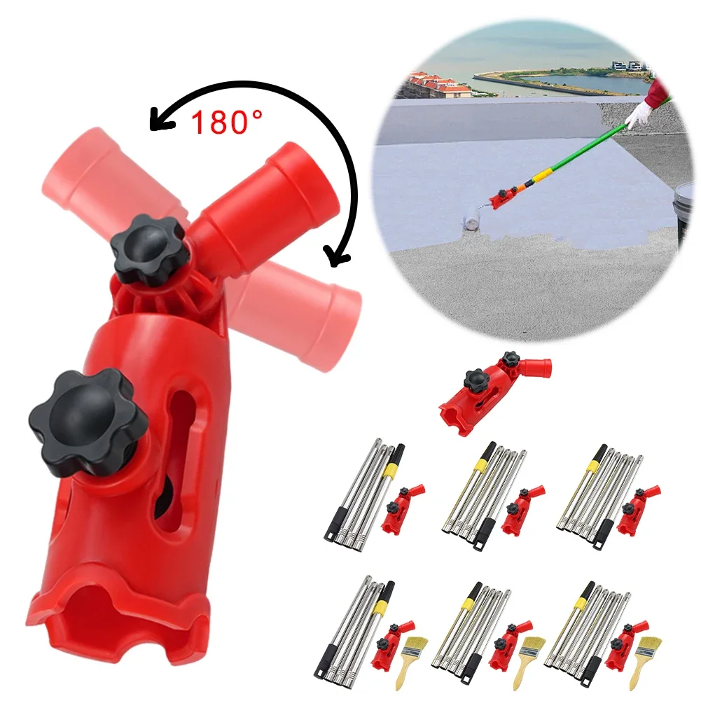 

Многоугольный удлинитель для кистей для краски, выдвижной удлинитель для малярного валика, телескопический стержень, съемный удлинитель для высокого потолка