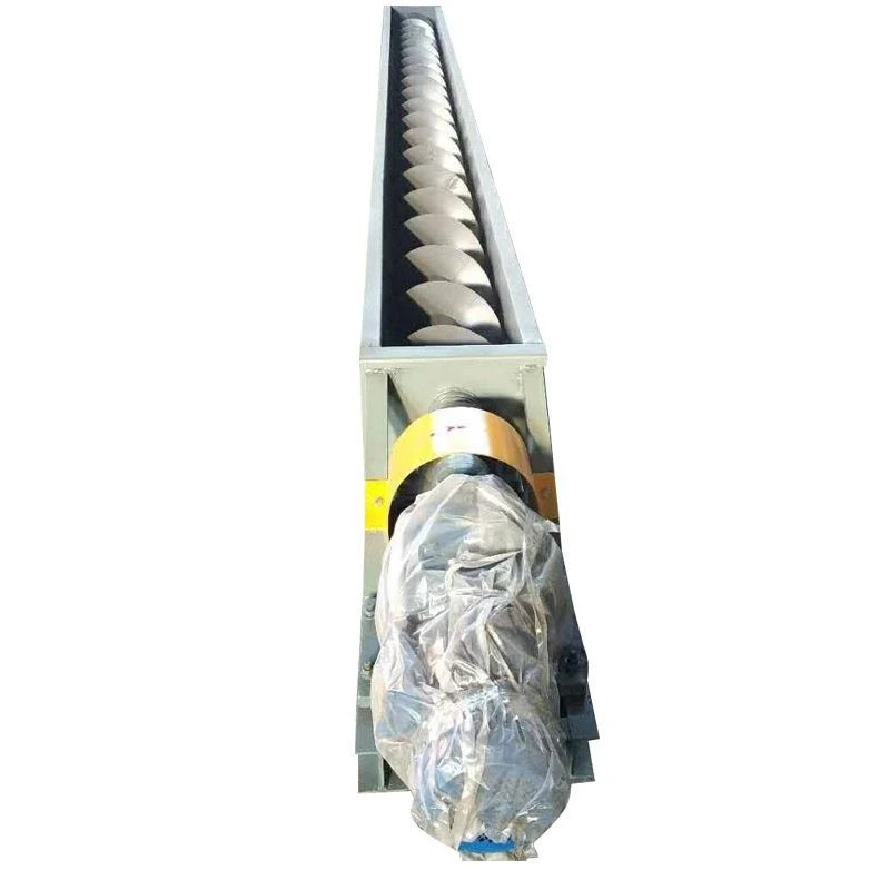 

U type spiral conveyor, tube type shaftless feeder, sludge conveying equipment, hoist