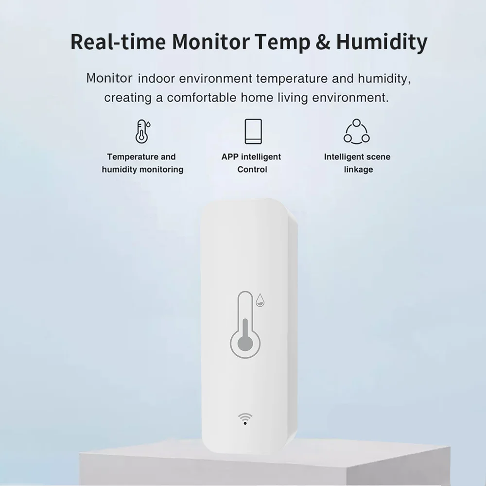 Tuya WiFi Temperature Humidity Sensor Smart Sensor APP Remote Control Thermometer Hygrometer workwith Yandex SmartLife Alexa image 3