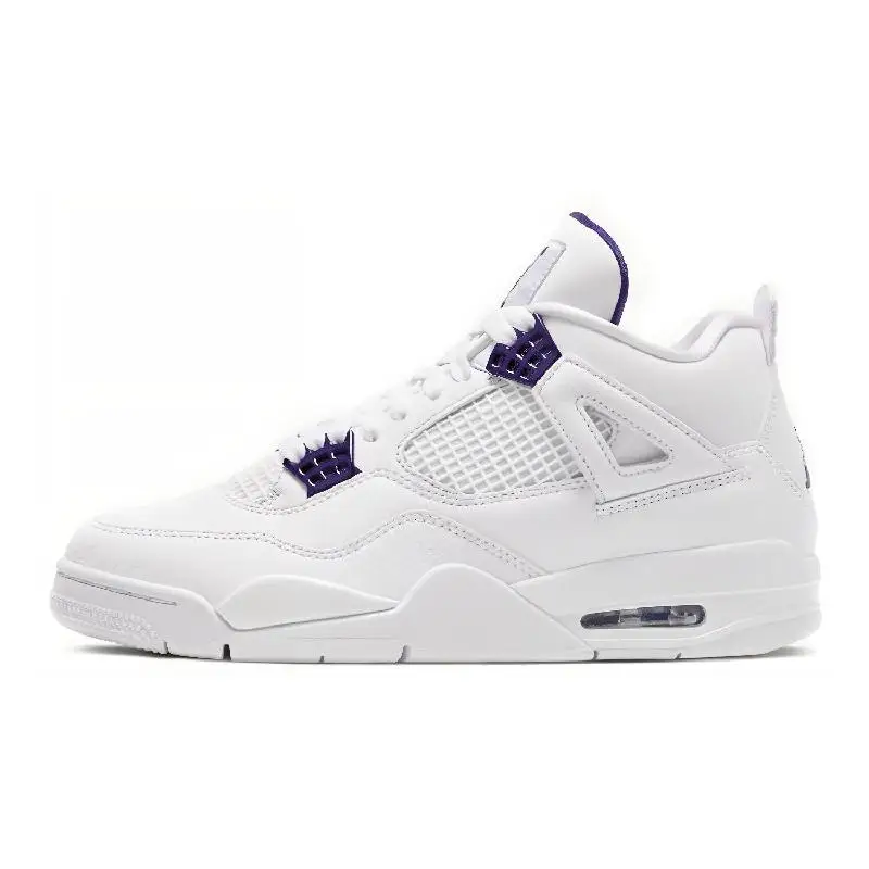 Nike Air Jordan 4 Retro 'Purple Metallic' Sneakers shoes CT8527-115