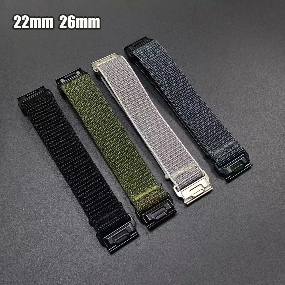 26mm 22mm QuickFit Watch Band For Garmin Fenix 8 8Pro 7 7X 6 6X 5X 3HR/Forerunner 970 965/Instinct 3 2X/Enduro Woven Nylon Strap