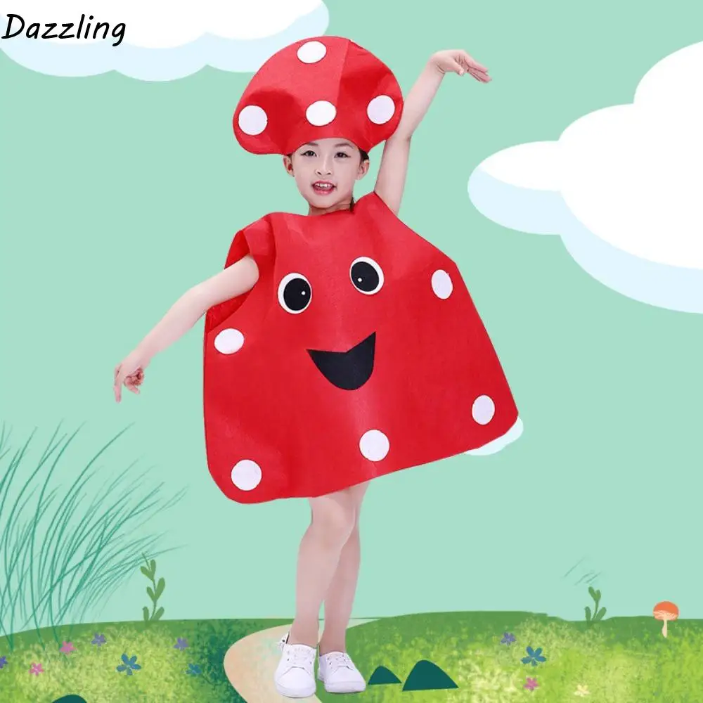 

Food Fruit Veggie Costume Pumpkin Cloak Performance Stage Children Cosplay Costume Doll Role-playing Parent-child