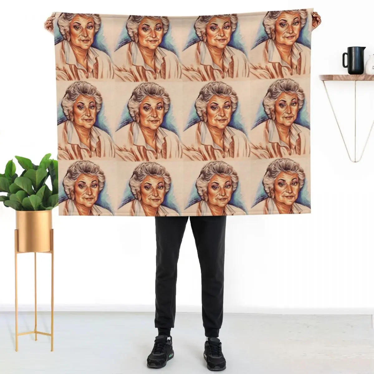 Dorothy Zbornak Or Bea Arthur Throw Blanket Soft Plush Plaid sofa bed Nap warm for winter Decoratives Hairys Blankets