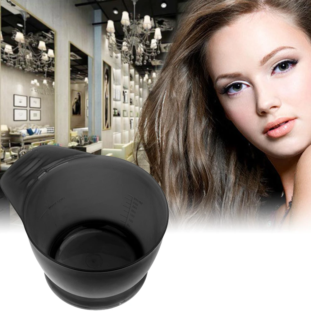 Hair Color Mixing Bowl with Scale Plastic Color Mixing Tint Bowl Multi-Function Hair Dye Applicator Bowl Hair Dying Tools