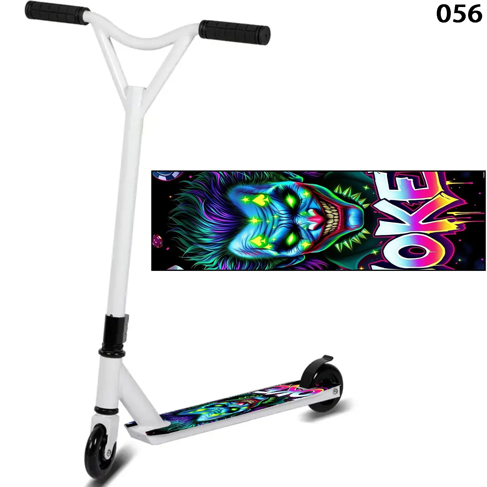 1 ملصق لوح التزلج المضيء للجوكر - DIY رائع للكهرباء والمحمولة القابلة للطي ودراجات المدينة للركاب شديدة التحمل