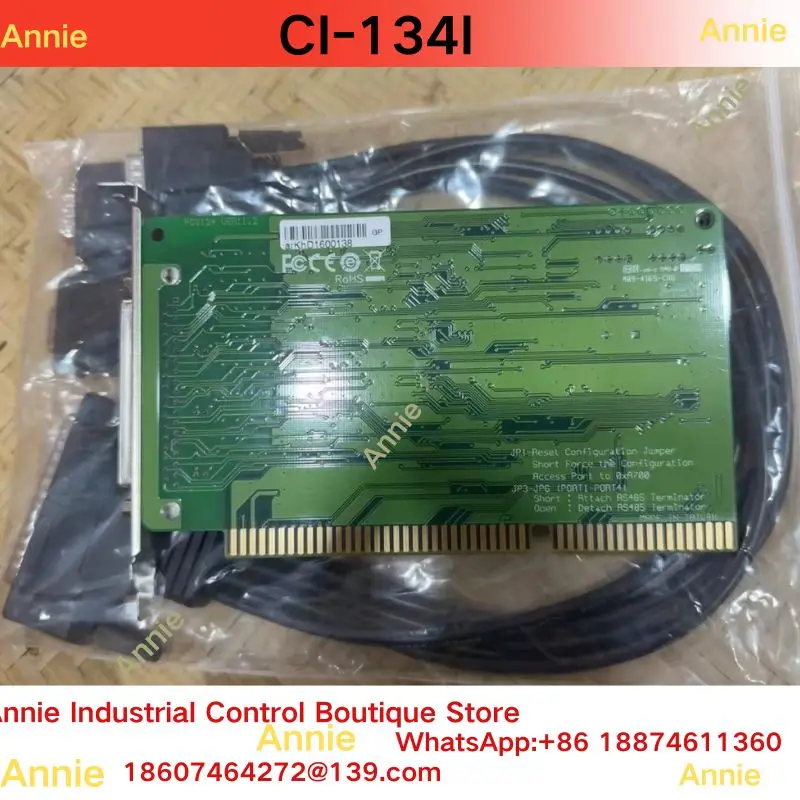 brand-new  Original RS-422/485 industrial communication quad-serial port card CI-134I